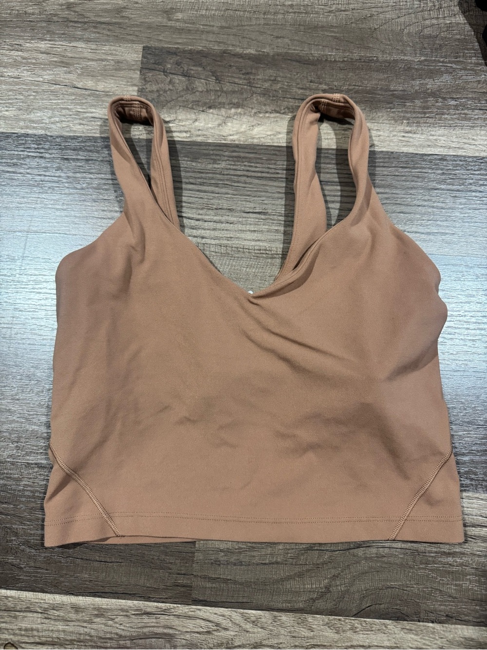 lululemon athletica tank top in dusty rose brown